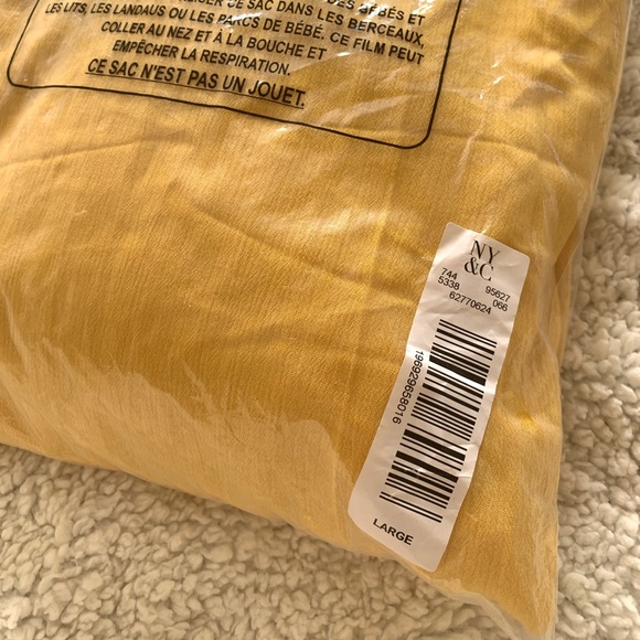 NY & COMPANY GOLD DUST / YELLOW EMBROIDERED MAXI DRESS . SIZE LARGE - Picture 9 of 17